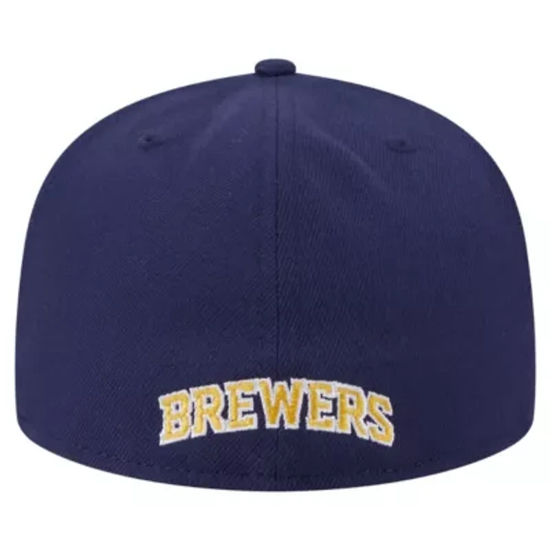 MLB Milwaukee Brewers Overlap 59FIFTY Fitted Hat
