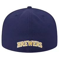 MLB Milwaukee Brewers Overlap 59FIFTY Fitted Hat