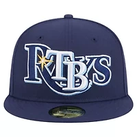 MLB Tampa Bay Rays Overlap 59FIFTY Fitted Hat