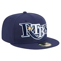 MLB Tampa Bay Rays Overlap 59FIFTY Fitted Hat
