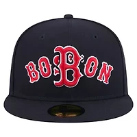 Boston Red Sox MLB Overlap 59FIFTY Fitted Hat