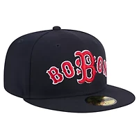 Boston Red Sox MLB Overlap 59FIFTY Fitted Hat