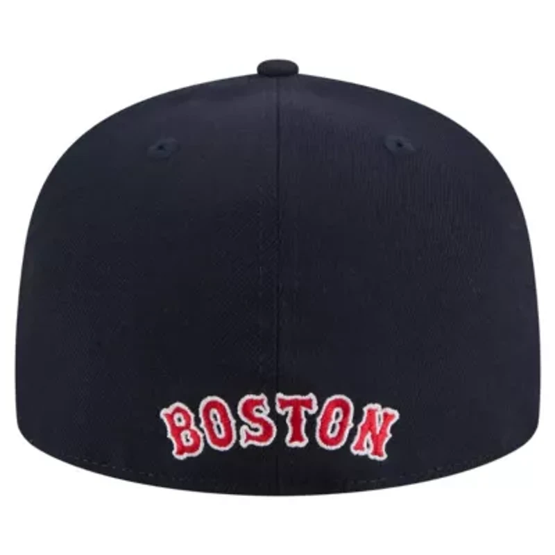 Boston Red Sox MLB Overlap 59FIFTY Fitted Hat