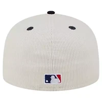Boston Red Sox MLB Cream/Navy Two-Tone Corduroy 59FIFTY Fitted Hat