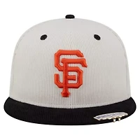 MLB Cream/Black San Francisco Giants Two-Tone Corduroy 59FIFTY Fitted Hat