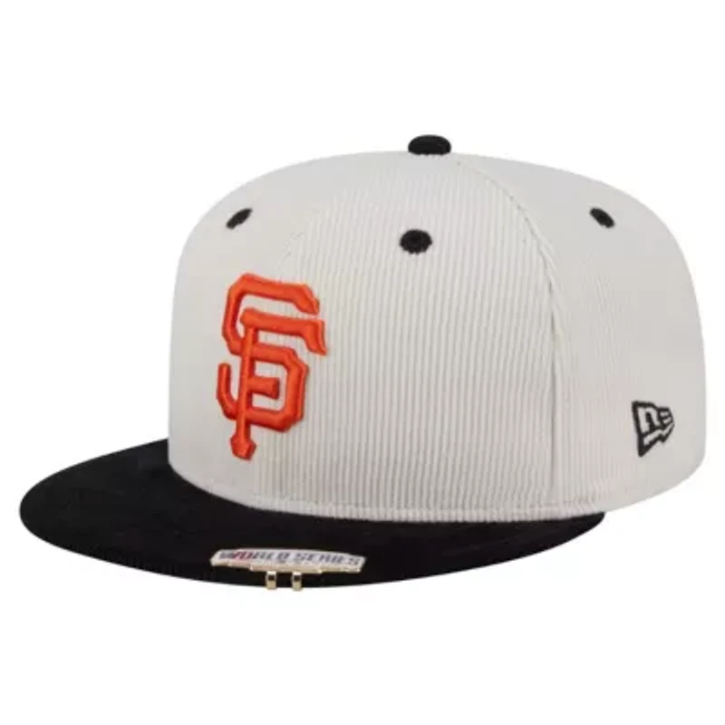 MLB Cream/Black San Francisco Giants Two-Tone Corduroy 59FIFTY Fitted Hat