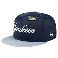 MLB Navy/Gray New York Yankees Satin 59FIFTY Fitted Hat