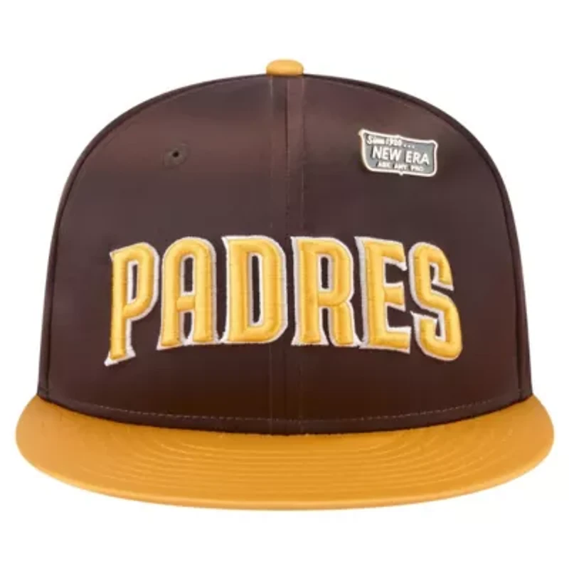 MLB Brown/Gold San Diego Padres Satin 59FIFTY Fitted Hat