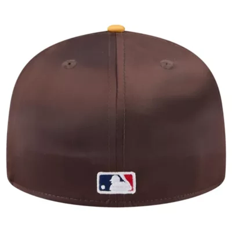 MLB Brown/Gold San Diego Padres Satin 59FIFTY Fitted Hat