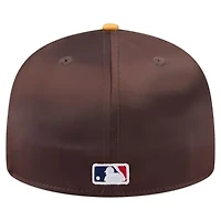 MLB Brown/Gold San Diego Padres Satin 59FIFTY Fitted Hat