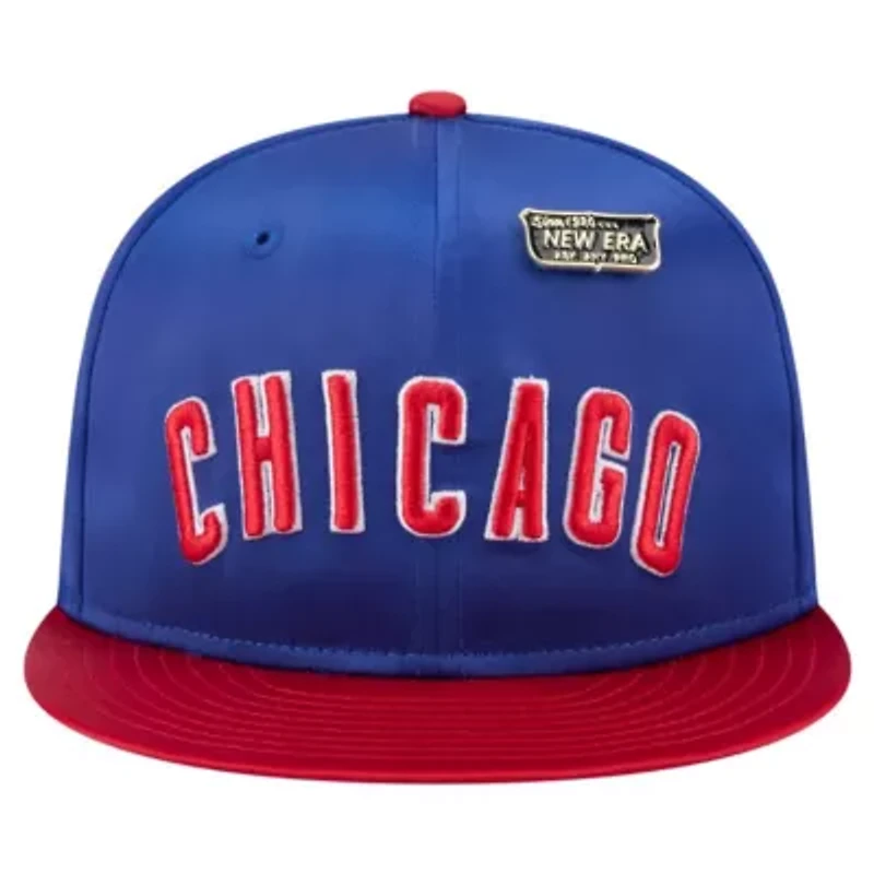 MLB Royal/Red Chicago Cubs Satin 59FIFTY Fitted Hat