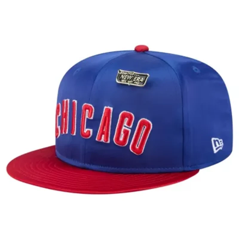 MLB Royal/Red Chicago Cubs Satin 59FIFTY Fitted Hat
