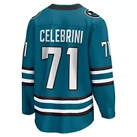 NHL Fanatics Macklin Celebrini San Jose Sharks Home Breakaway Jersey