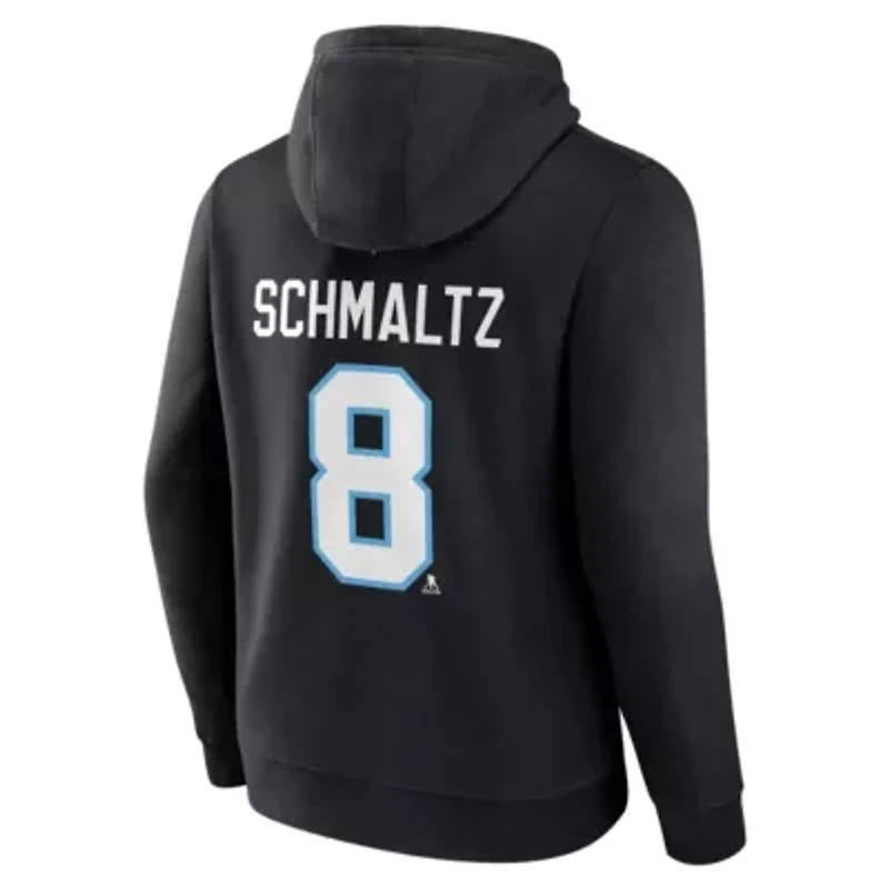 NHL Fanatics Nick Schmaltz Utah Authentic Stack Name & Number Tri-Blend Pullover Hoodie