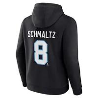 NHL Fanatics Nick Schmaltz Utah Authentic Stack Name & Number Tri-Blend Pullover Hoodie