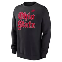 NCAA Nike Ohio State Buckeyes Old English Script Club Fleece Pullover Sweatshirt
