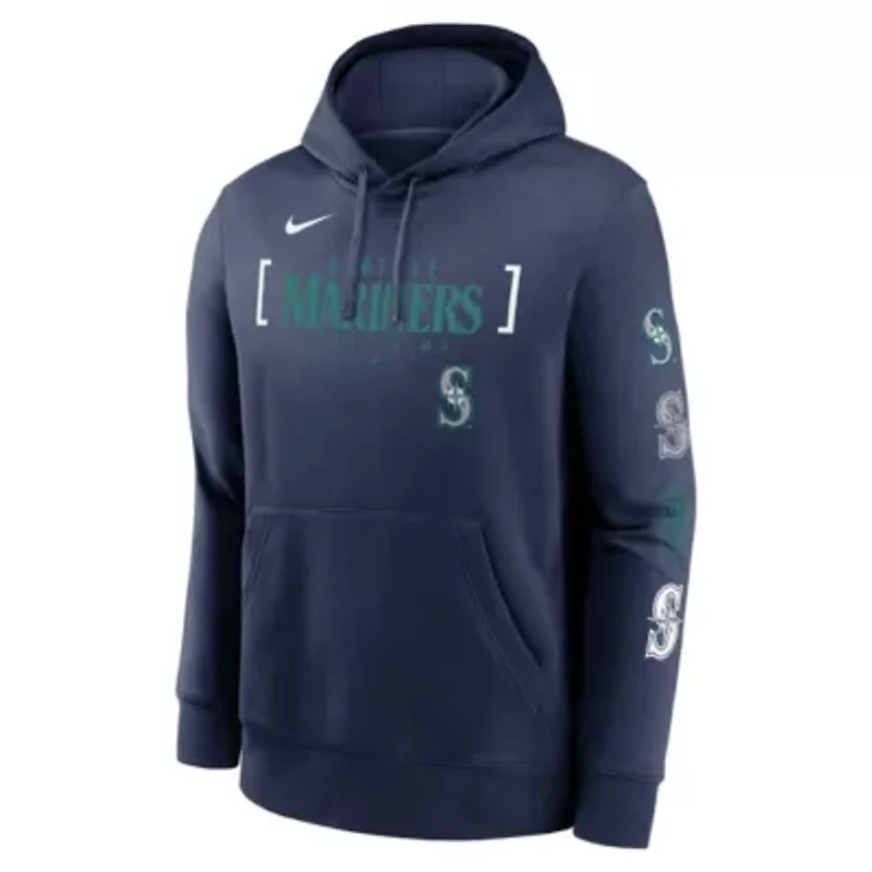 MLB Nike Seattle Mariners Club Stack Pullover Hoodie
