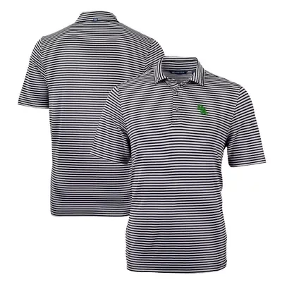 North Texas Mean Green NCAA Virtue Eco Pique Stripe Recycled Polo