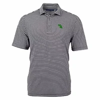 North Texas Mean Green NCAA Virtue Eco Pique Stripe Recycled Polo