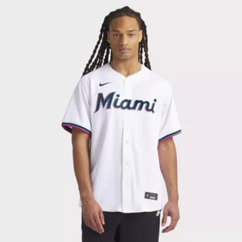 MLB Nike Miami Marlins Home Limited Jersey