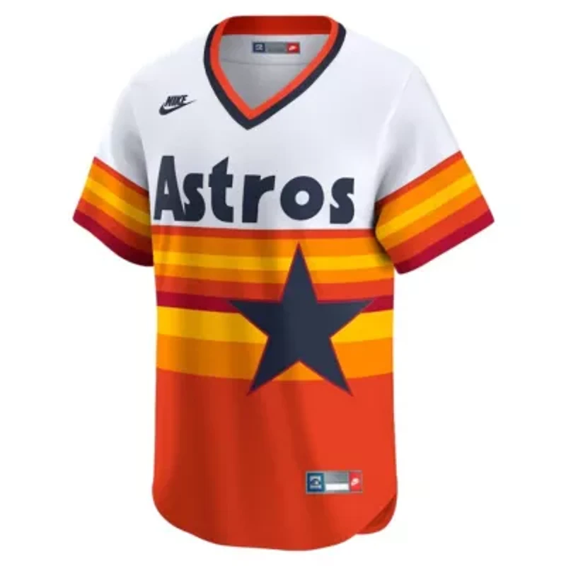 MLB Nike Houston Astros Throwback Cooperstown Collection Limited Jersey