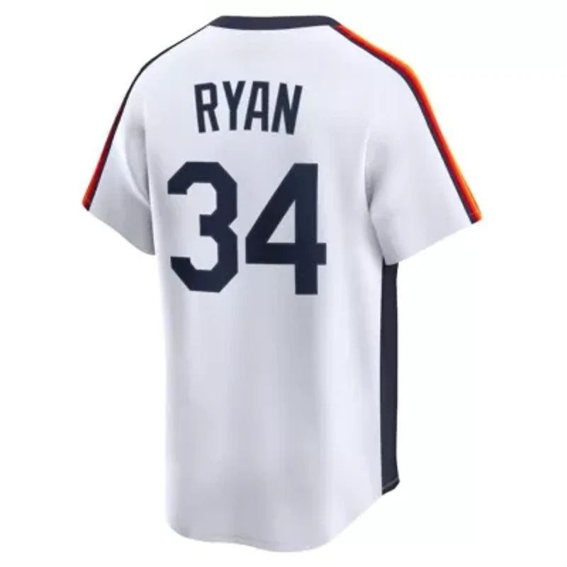 MLB Nike Nolan Ryan Houston Astros Throwback Cooperstown Collection Limited Jersey