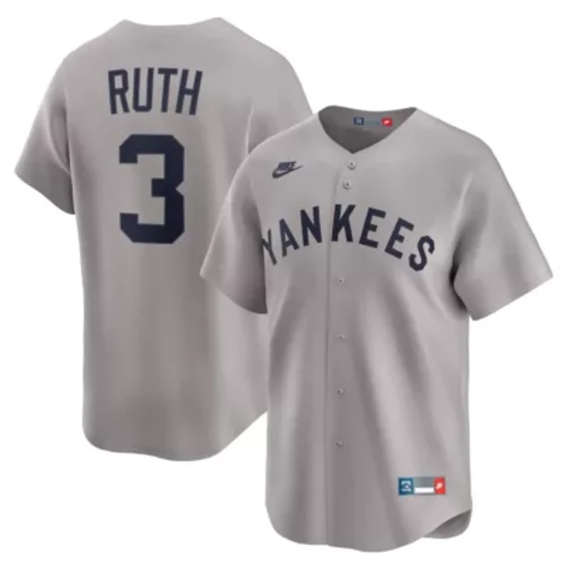 MLB Nike Babe Ruth New York Yankees Throwback Cooperstown Collection Limited Jersey
