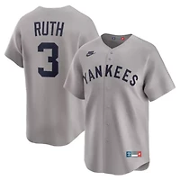 MLB Nike Babe Ruth New York Yankees Throwback Cooperstown Collection Limited Jersey