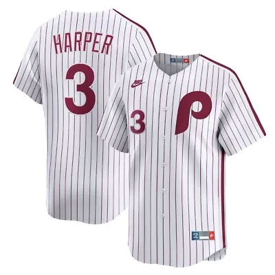 MLB Nike Bryce Harper Philadelphia Phillies Cooperstown Collection Limited Jersey