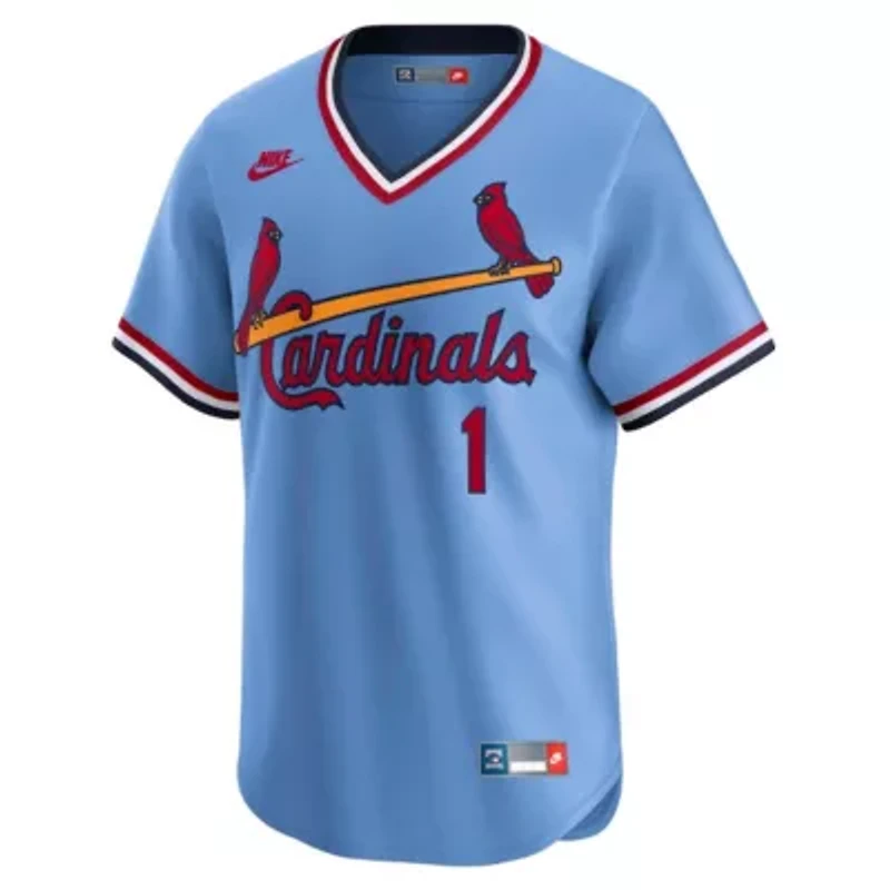 MLB Nike Ozzie Smith St. Louis Cardinals Throwback Cooperstown Collection Limited Jersey