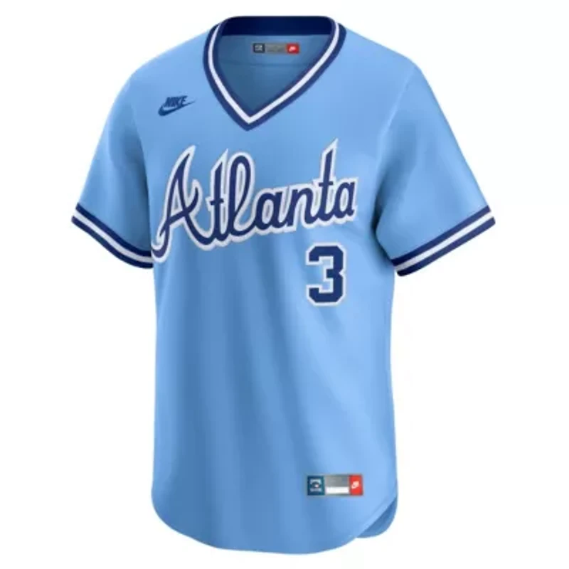MLB Nike Dale Murphy Light Atlanta Braves Throwback Cooperstown Collection Limited Jersey