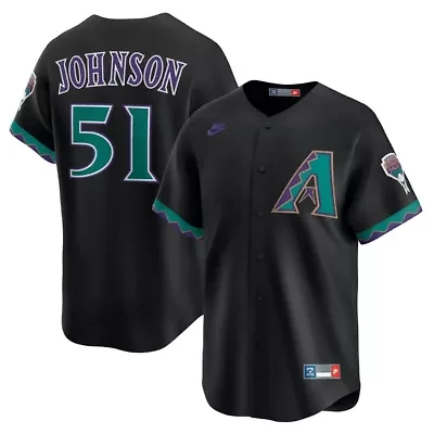 MLB Nike Randy Johnson Arizona Diamondbacks Throwback Cooperstown Collection Limited Jersey