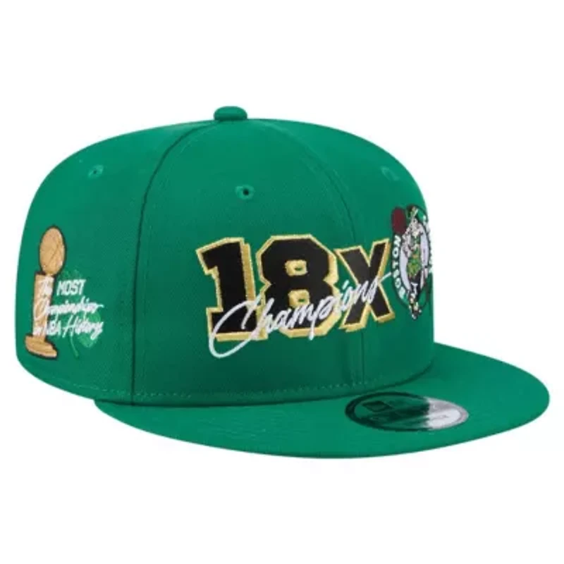 NBA Kelly Boston Celtics Big 18x Champs 9FIFTY Snapback Hat
