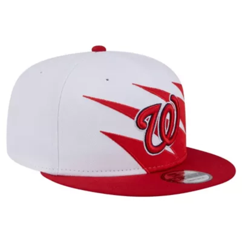 MLB Red/White Washington Nationals Jagged 9FIFTY Snapback Hat