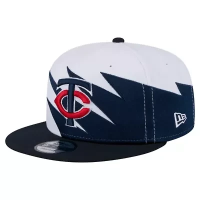 MLB Navy/White Minnesota Twins Jagged 9FIFTY Snapback Hat