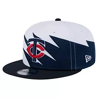 MLB Navy/White Minnesota Twins Jagged 9FIFTY Snapback Hat
