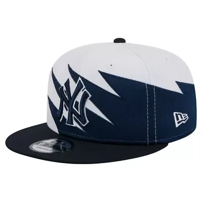 MLB Navy/White New York Yankees Jagged 9FIFTY Snapback Hat