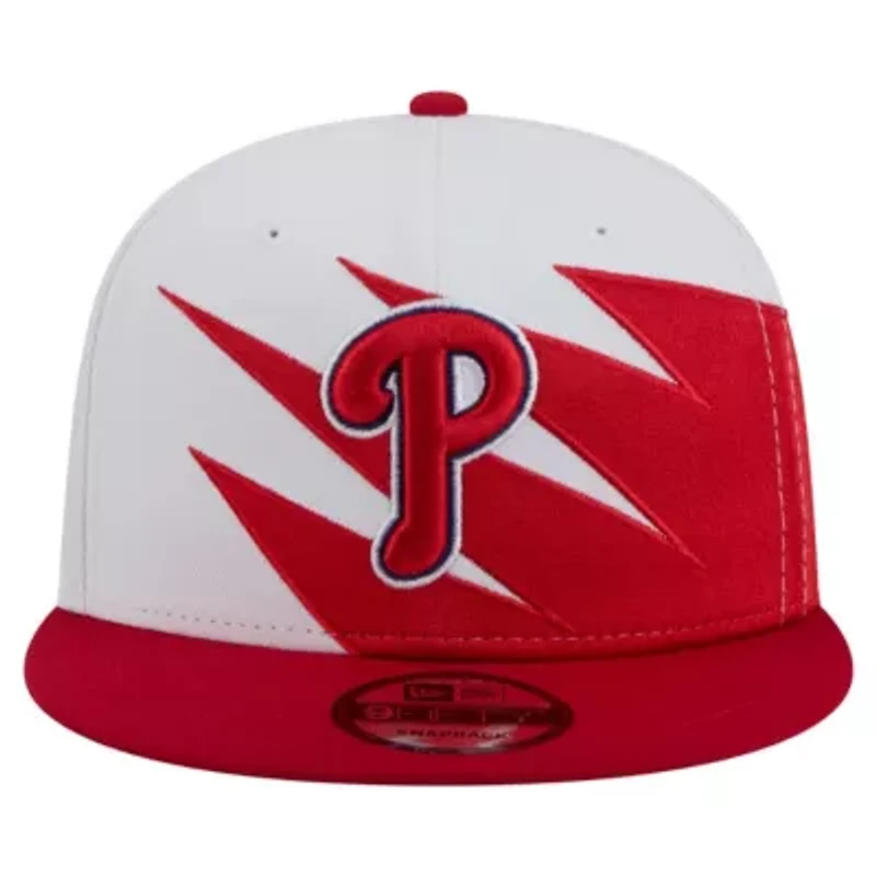 MLB Red/White Philadelphia Phillies Jagged 9FIFTY Snapback Hat