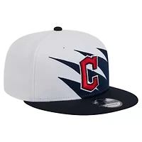 MLB Navy/White Cleveland Guardians Jagged 9FIFTY Snapback Hat