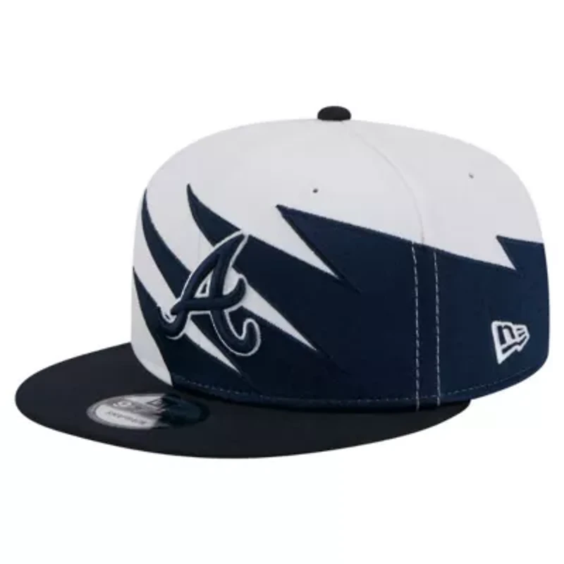 MLB Navy/White Atlanta Braves Jagged 9FIFTY Snapback Hat