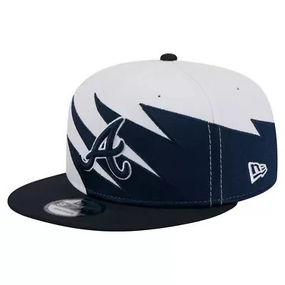 MLB Navy/White Atlanta Braves Jagged 9FIFTY Snapback Hat