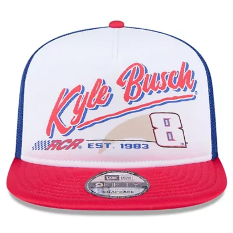 NASCAR Kyle Busch 9FIFTY A-Frame Retro Script Snapback Hat
