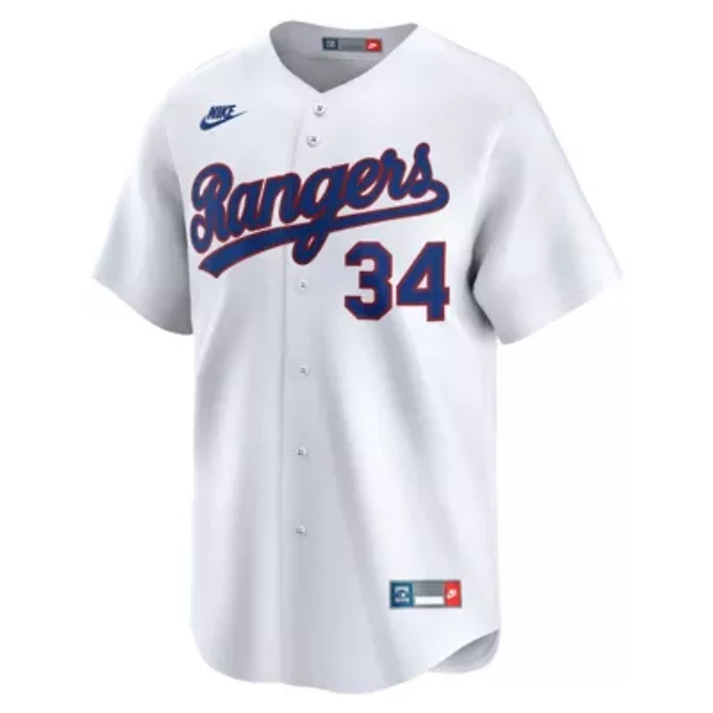MLB Nike Nolan Ryan Texas Rangers Throwback Cooperstown Collection Limited Jersey