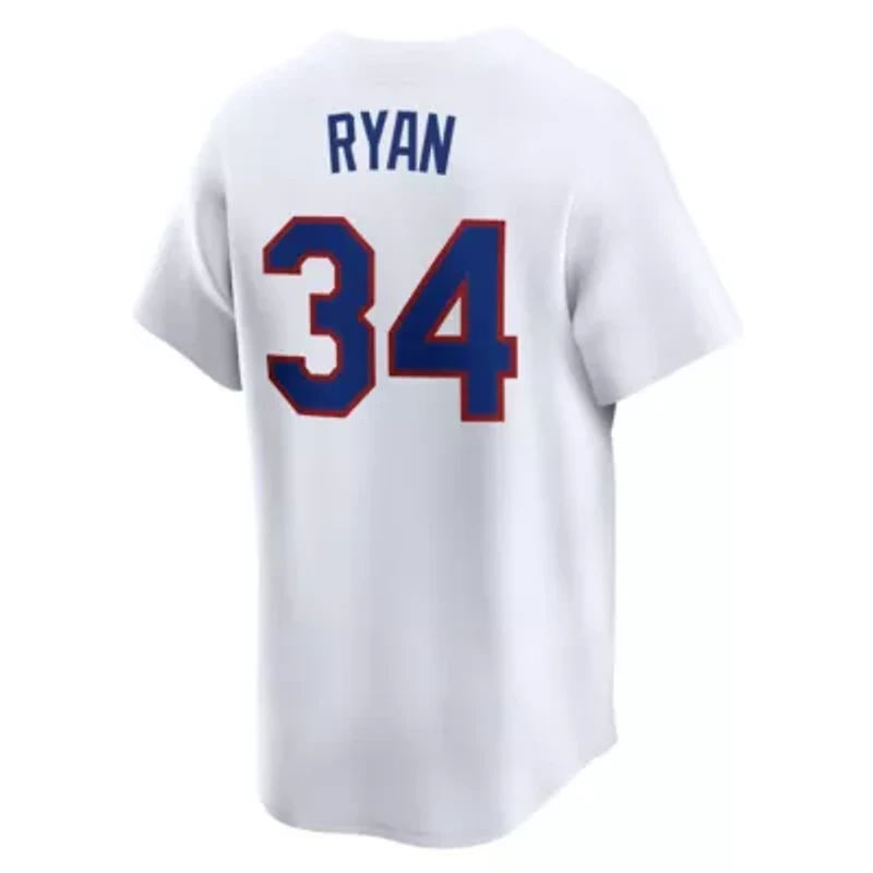 MLB Nike Nolan Ryan Texas Rangers Throwback Cooperstown Collection Limited Jersey