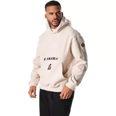 NBA Unisex Los Angeles Lakers Corduroy Tri-Blend Pullover Hoodie