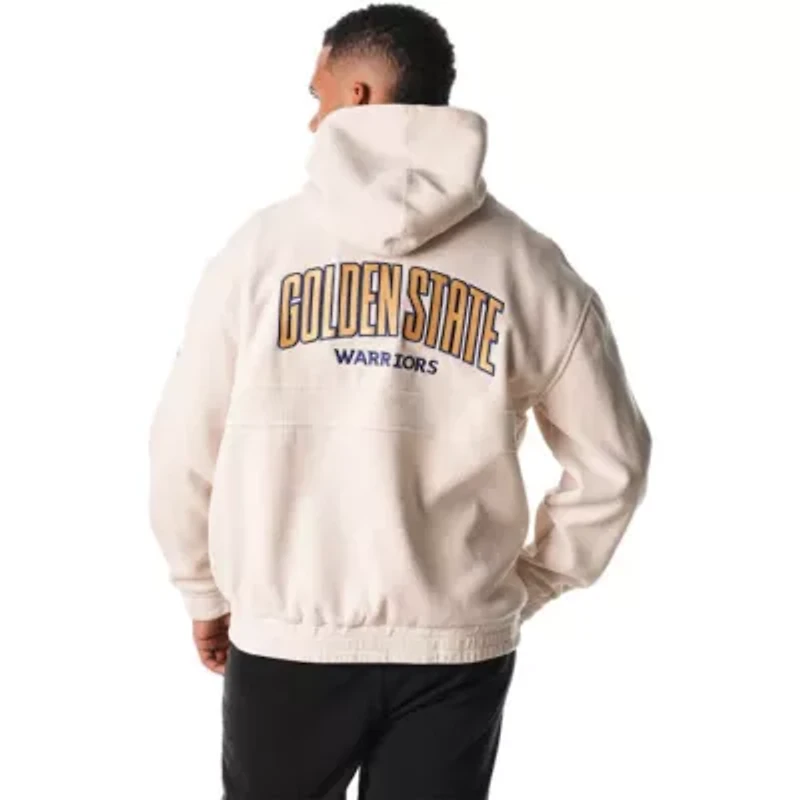 NBA Unisex Golden State Warriors Corduroy Tri-Blend Pullover Hoodie