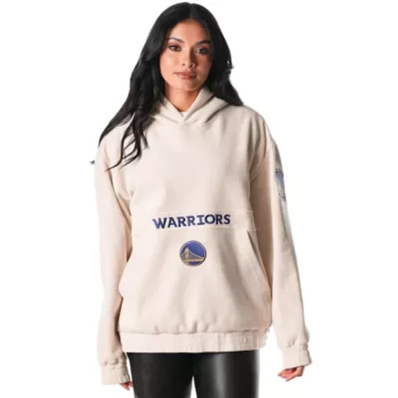 NBA Unisex Golden State Warriors Corduroy Tri-Blend Pullover Hoodie