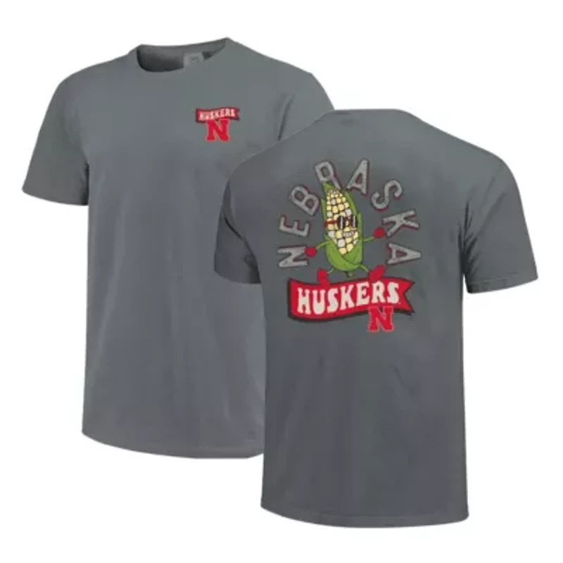 NCAA Unisex Nebraska Huskers Retro Mascot Hyper Local T-Shirt