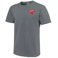 NCAA Unisex Nebraska Huskers Retro Mascot Hyper Local T-Shirt