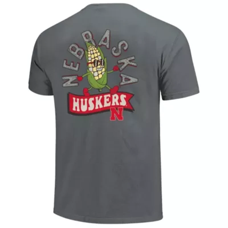 NCAA Unisex Nebraska Huskers Retro Mascot Hyper Local T-Shirt